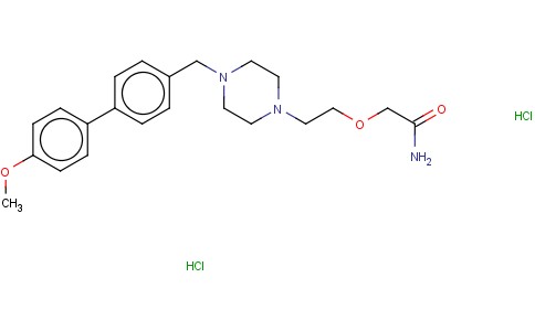 2-(2-(4-((4-METHOXYPHENYL)PHENYLMETHYL)-1-PIPERAZINYL)ETHOXY)ACETAMIDE DIHYDROCHLORIDE